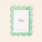 Mini Acrylic Picture Frame Magnet-Mint Green