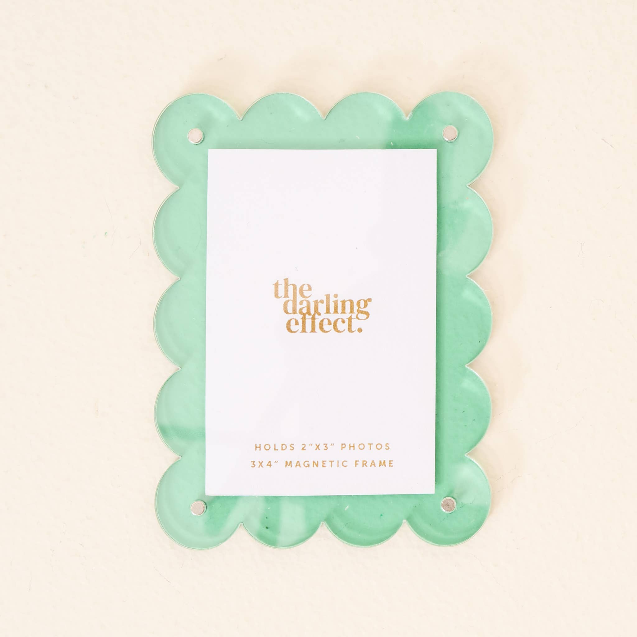 Mini Acrylic Picture Frame Magnet-Mint Green