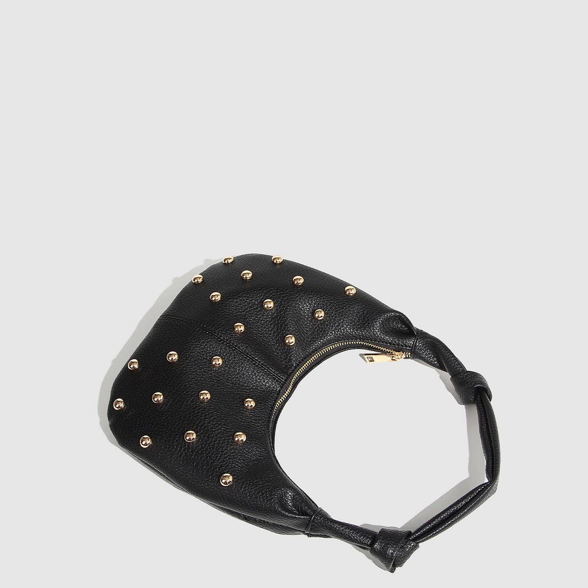 Metallic Studded Shoulder Bag