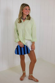 Green Striped Buttondown Shirt