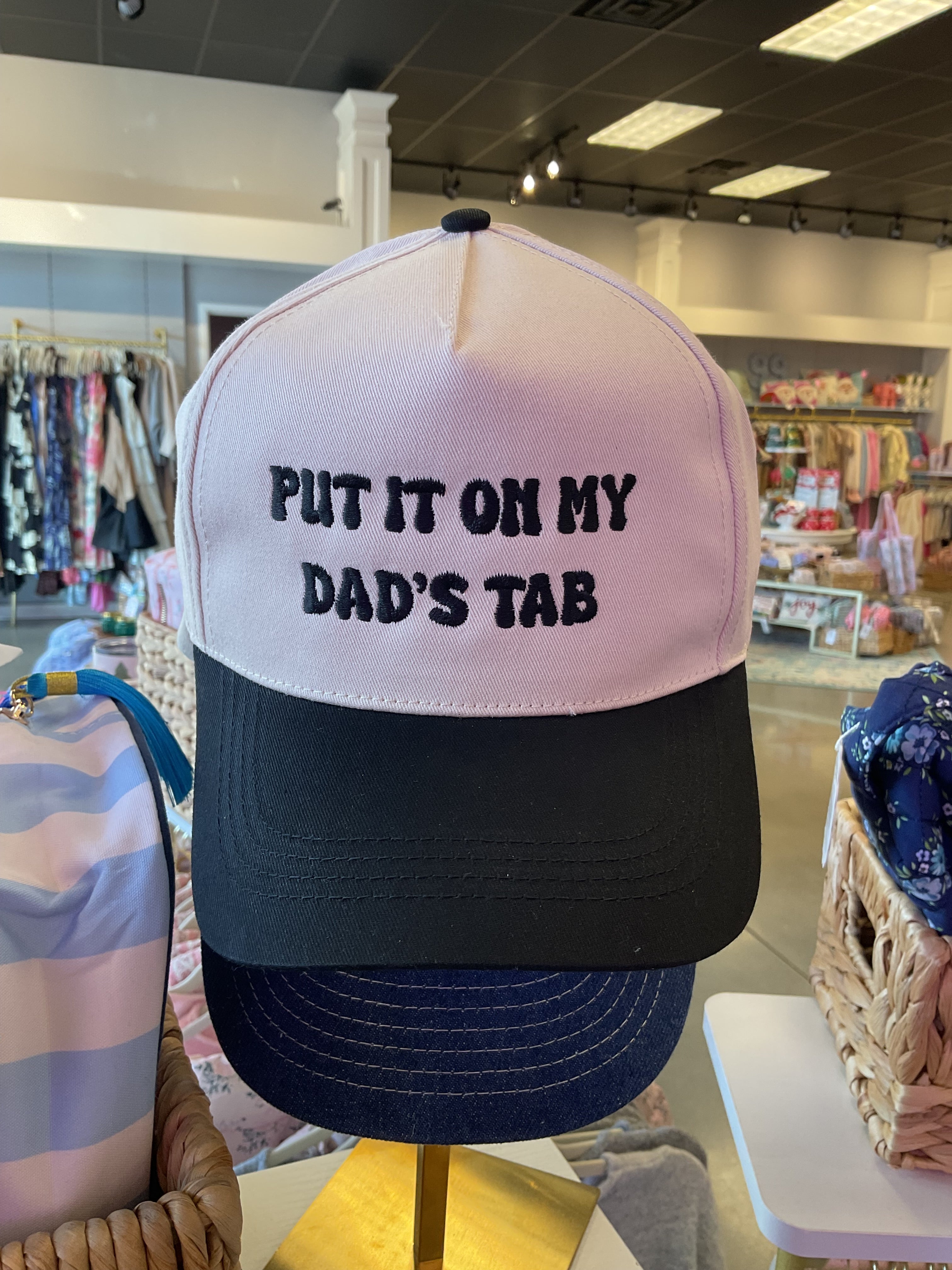 Put It On My Dad's Tab Hat/ Black