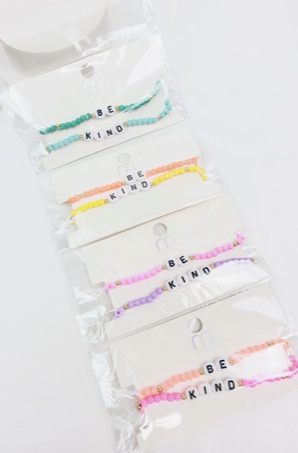 Be Kind Bracelet set - RTS