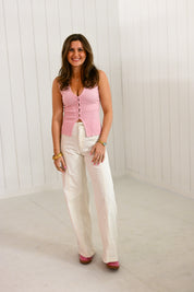 Light Pink Pointelle Top
