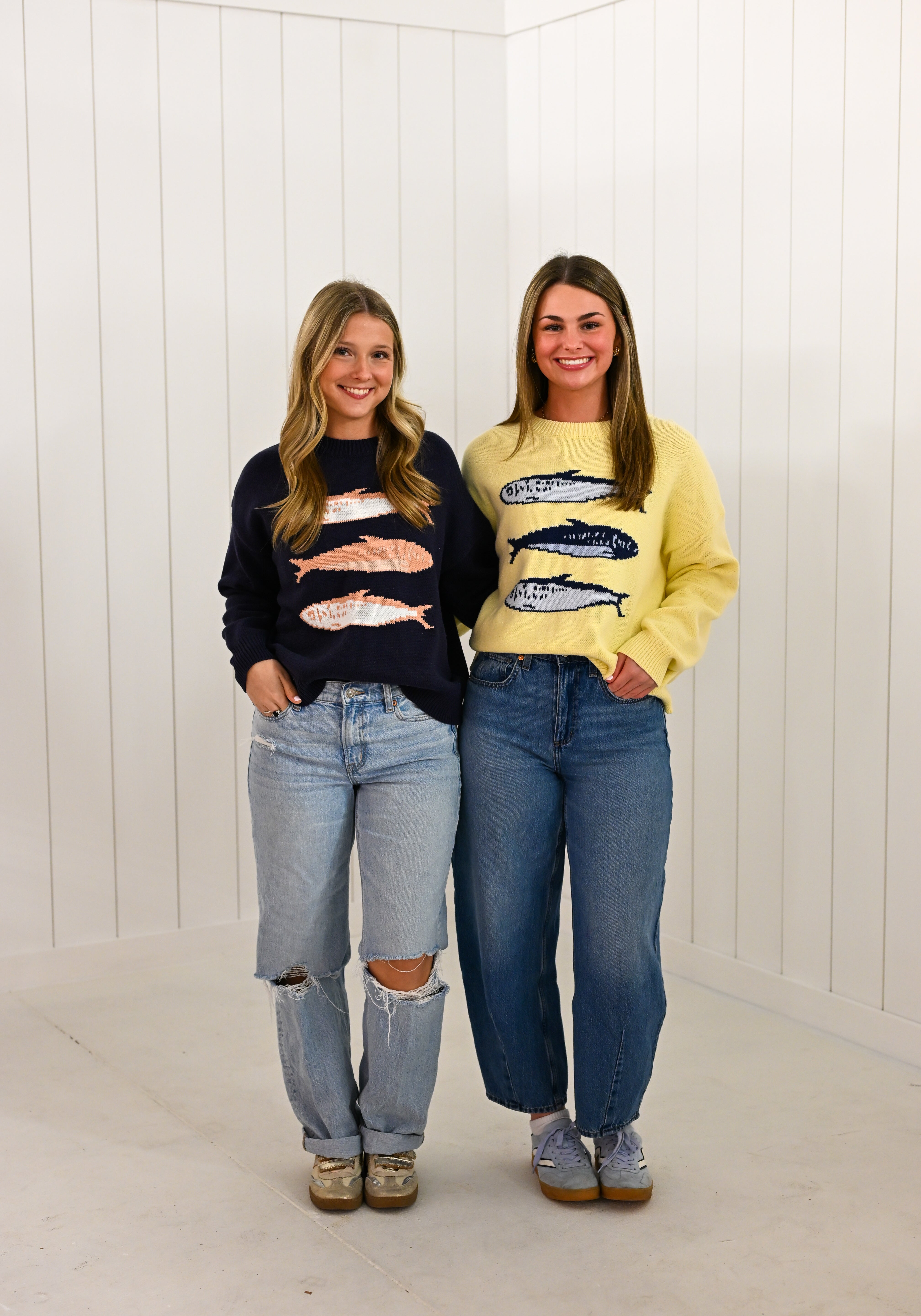 Yellow Sardines Sweater
