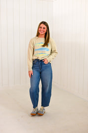 Beige Tan Sardines Sweater