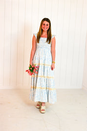 Blue Bunny Floral Maxi Dress