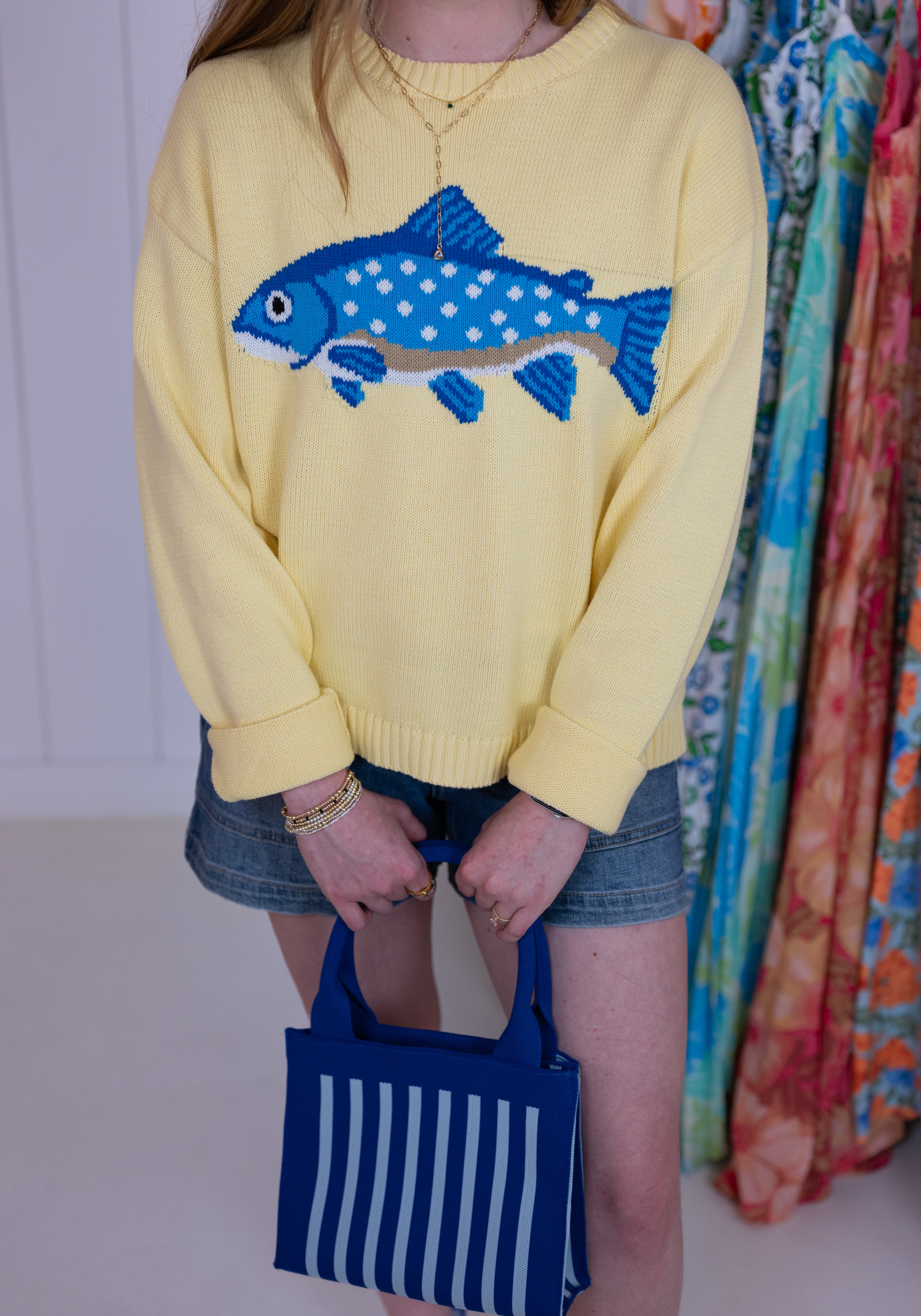 Yellow Fish Sweater