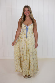 Avah Butter Trim Maxi Dress