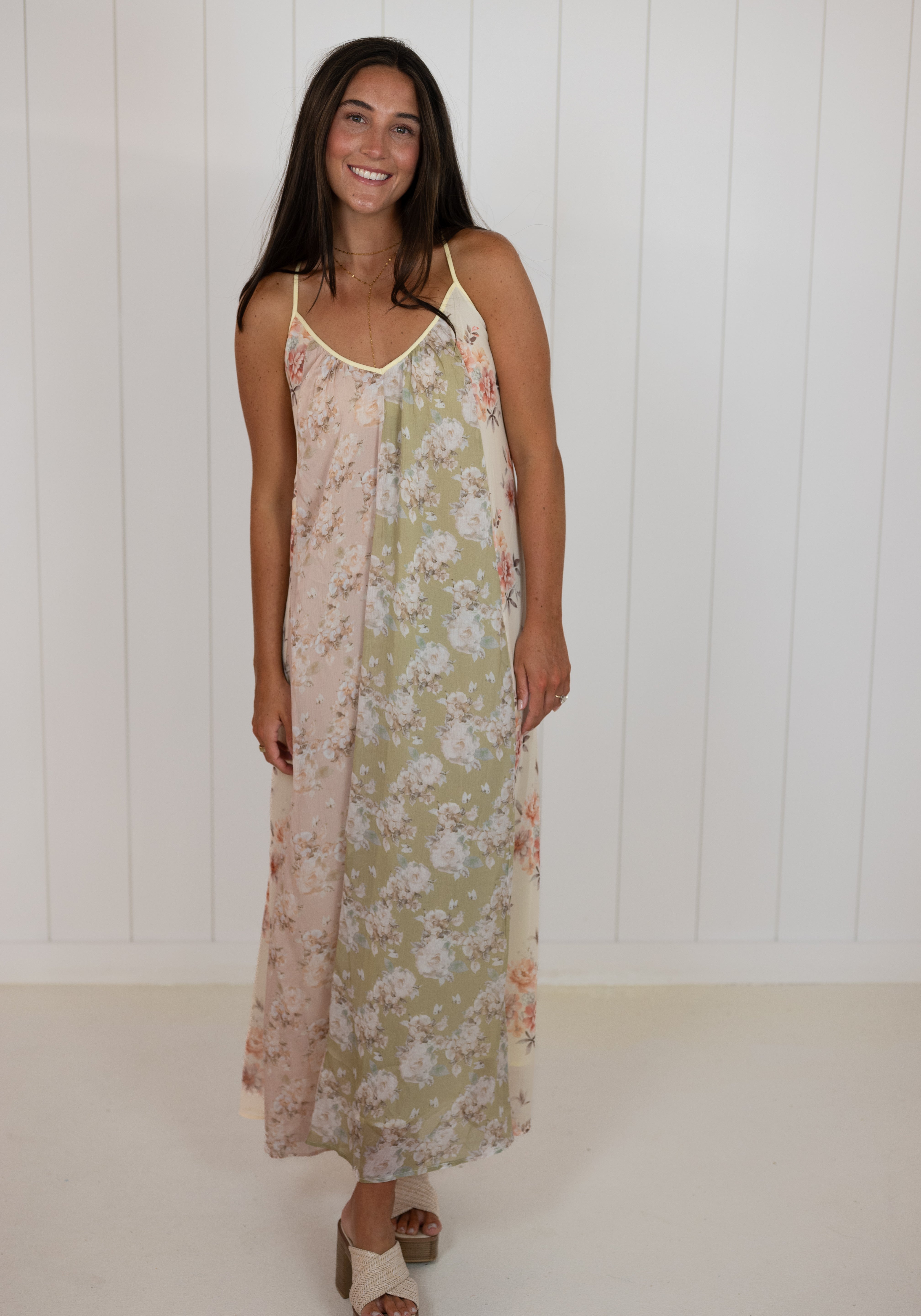 Chiffon Multi Floral Print Maxi