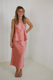 Rosewood Pink Skirt Set