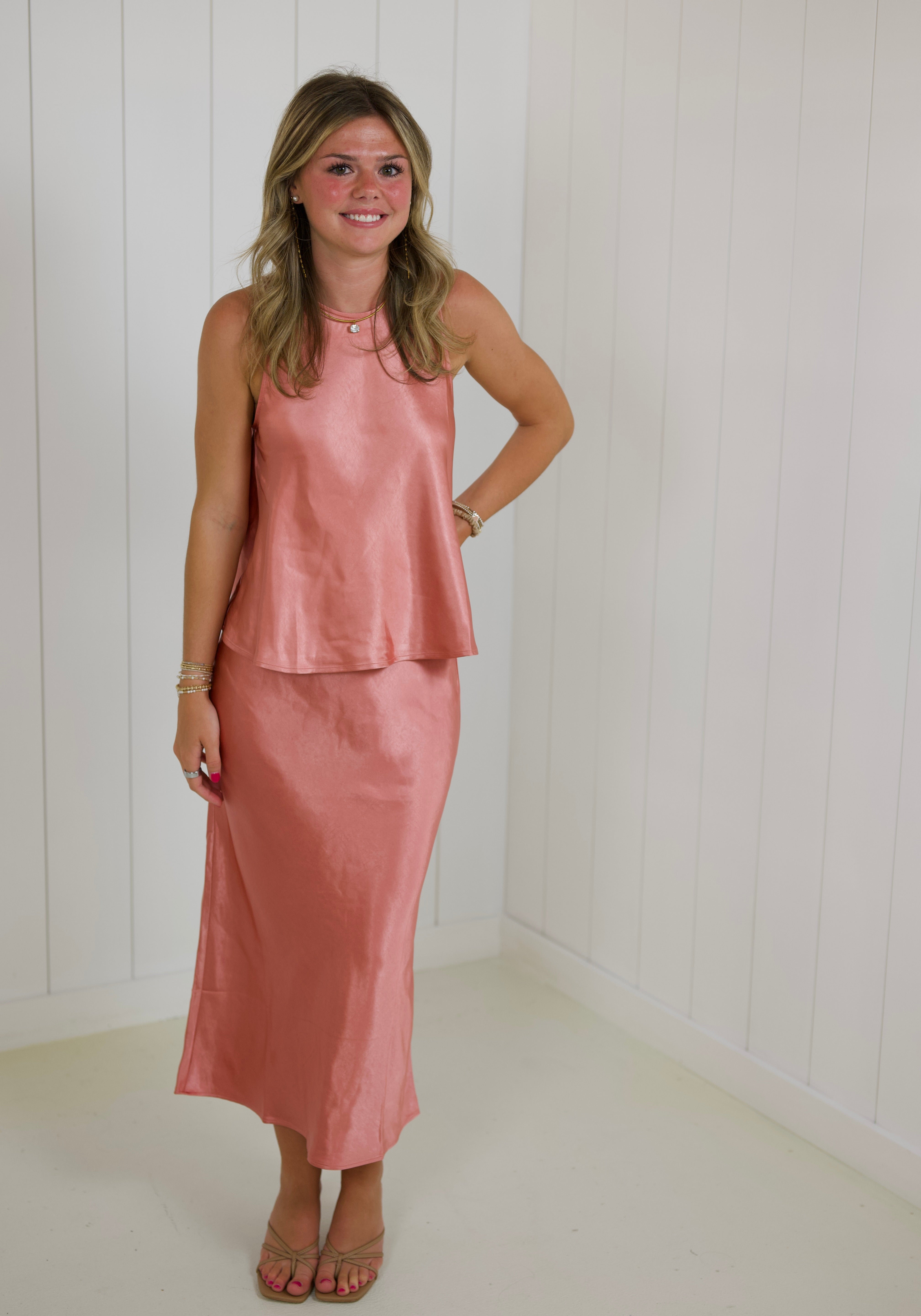 Rosewood Pink Skirt Set