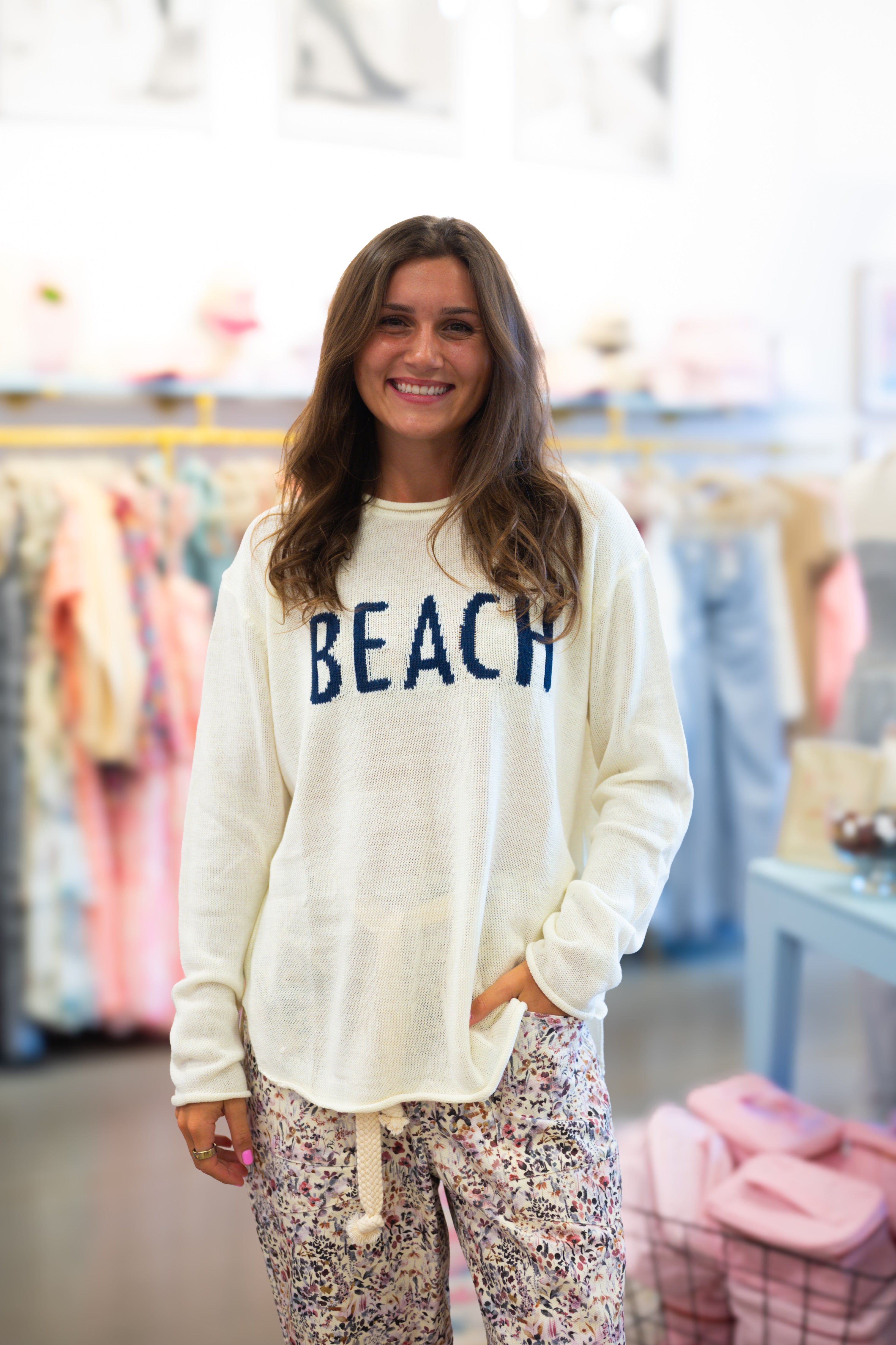 Cream Beach Lt Sweater