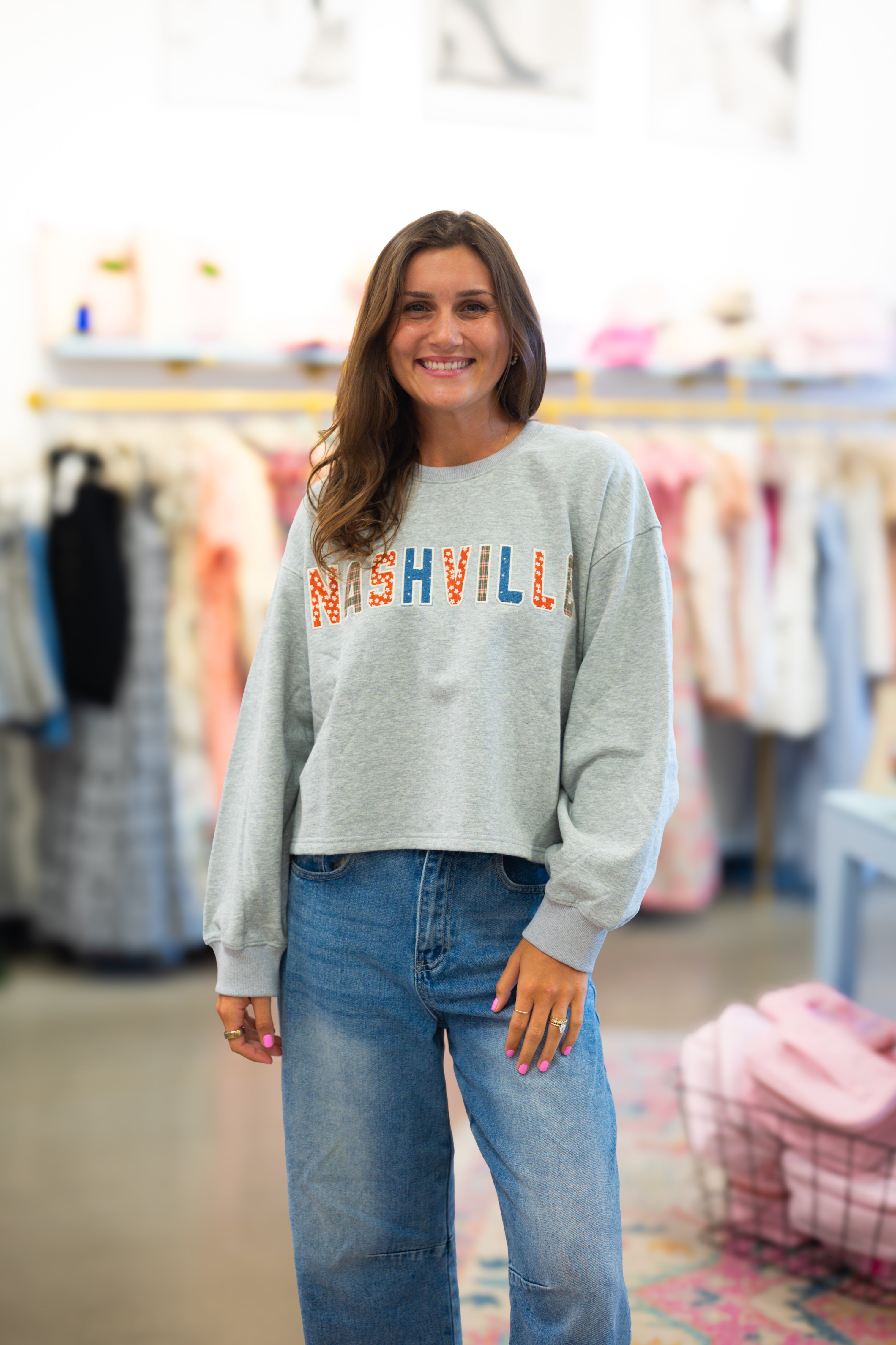 "Nashville" Patch Crewneck