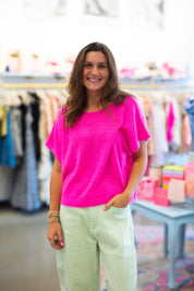 Pink Ali Knit Top