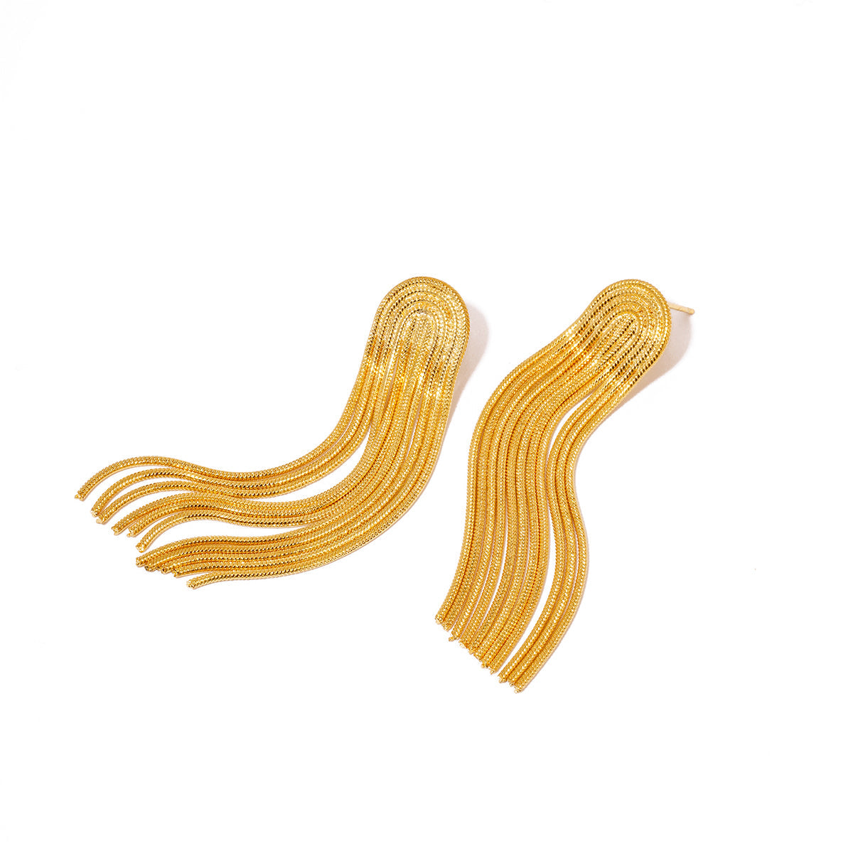 Gold Tassel Earrings