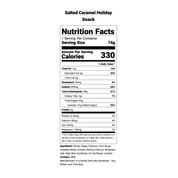 Holiday Salted Caramel Popcorn Snack Bag