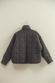 Black Quilted Puffer Jacket