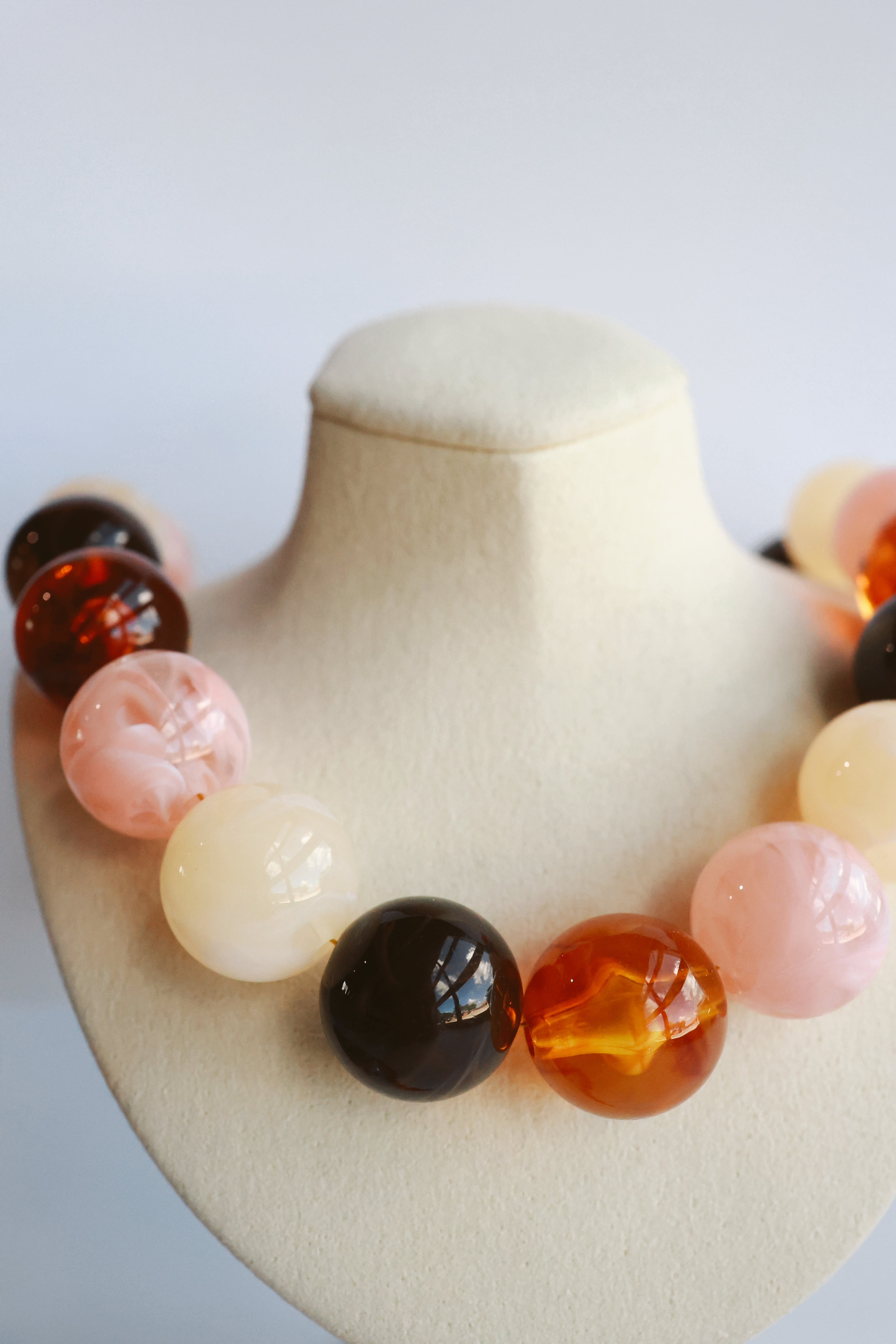 Multicolor Harvest Moon Bubble Necklace