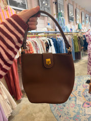 Brown Bucket Bag