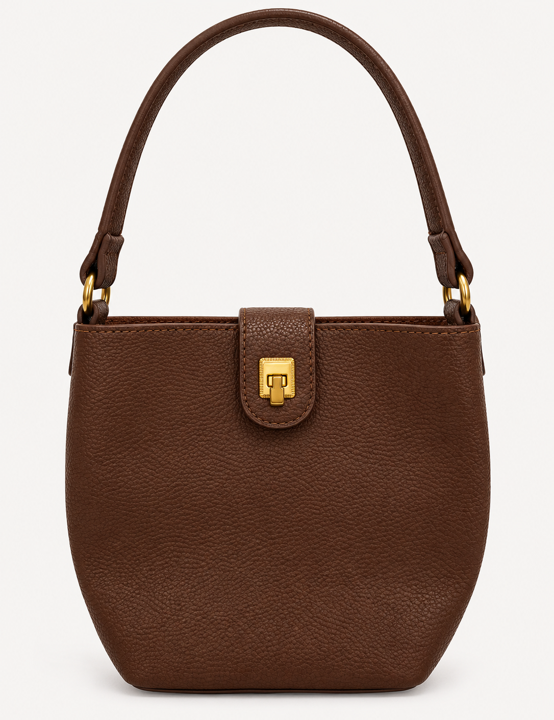 Brown Bucket Bag at Ninety Nine Boutique
