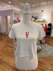 White Lobster Baby Tee