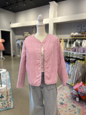 Pink Reversible Quilted Jacket