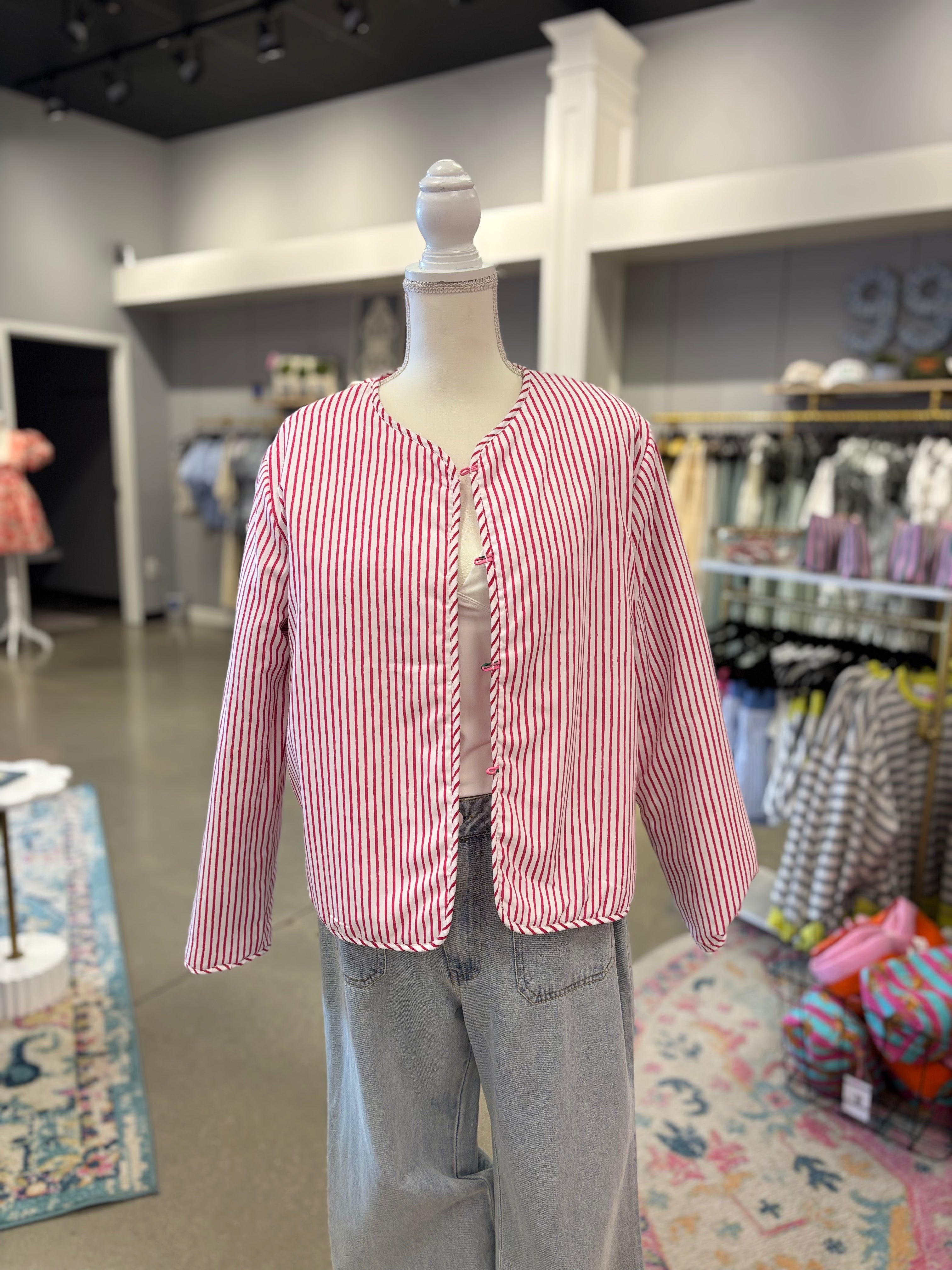 Pink Reversible Quilted Jacket