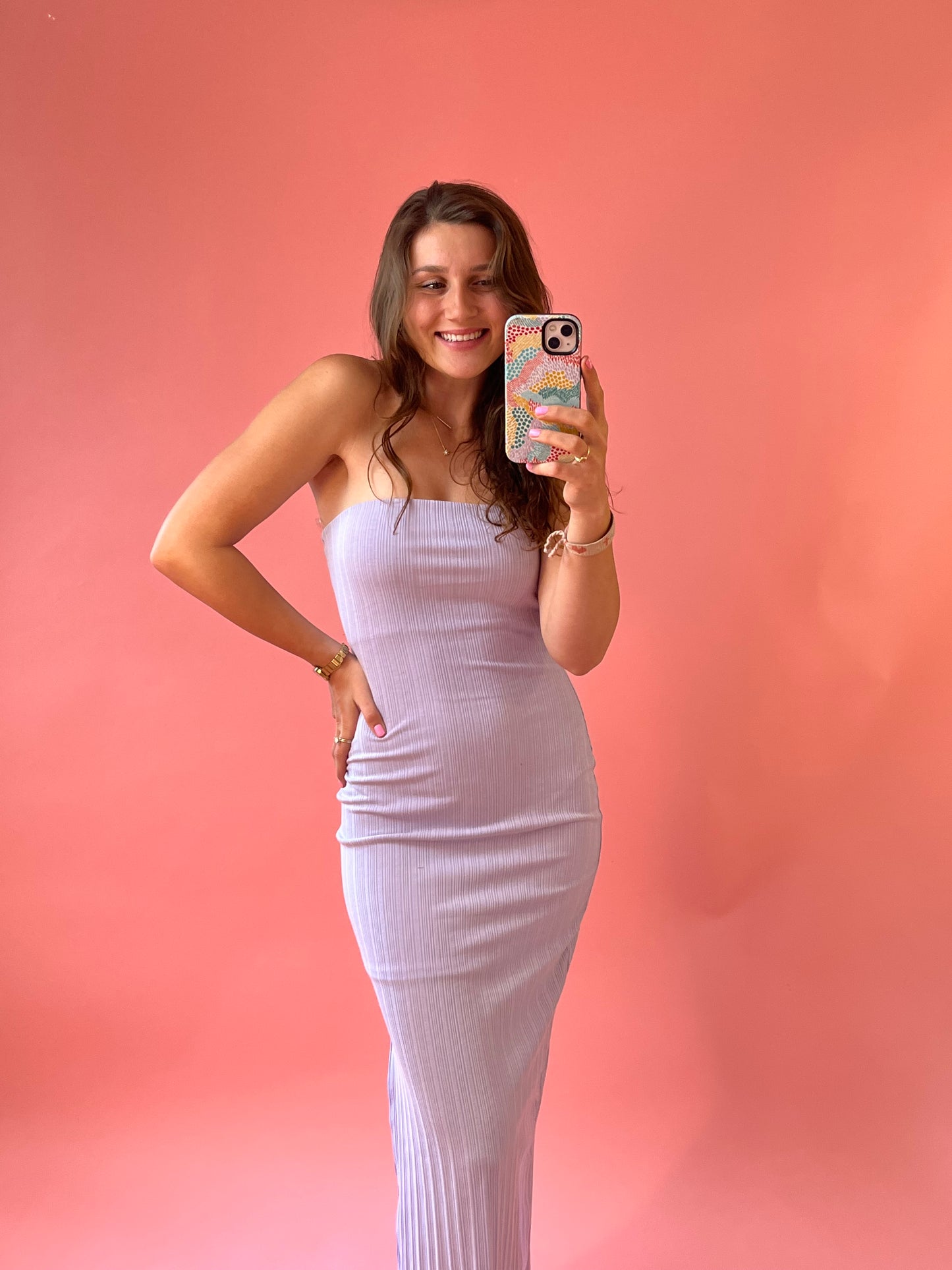 Lilac Tube Maxi Dress - RTS