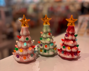 Light Up Retro Christmas Trees