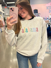 Alabama Embroidered Crewneck Sweater