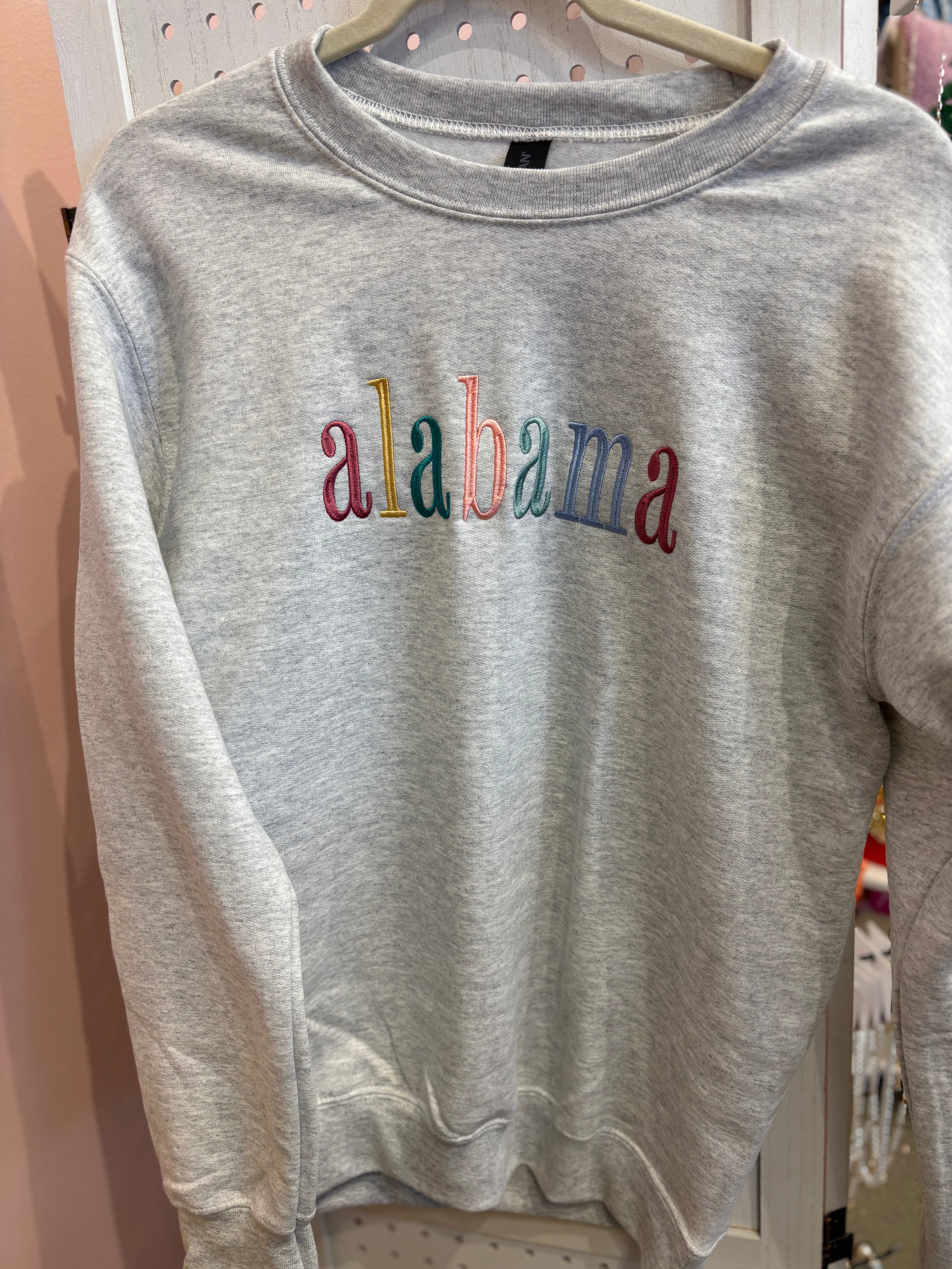 Alabama Embroidered Crewneck Sweater
