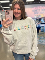 huntsvegas Embroidered Crewneck Sweater