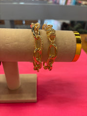Gold Chain Bracelet — chain bracelet and magnetic clasp