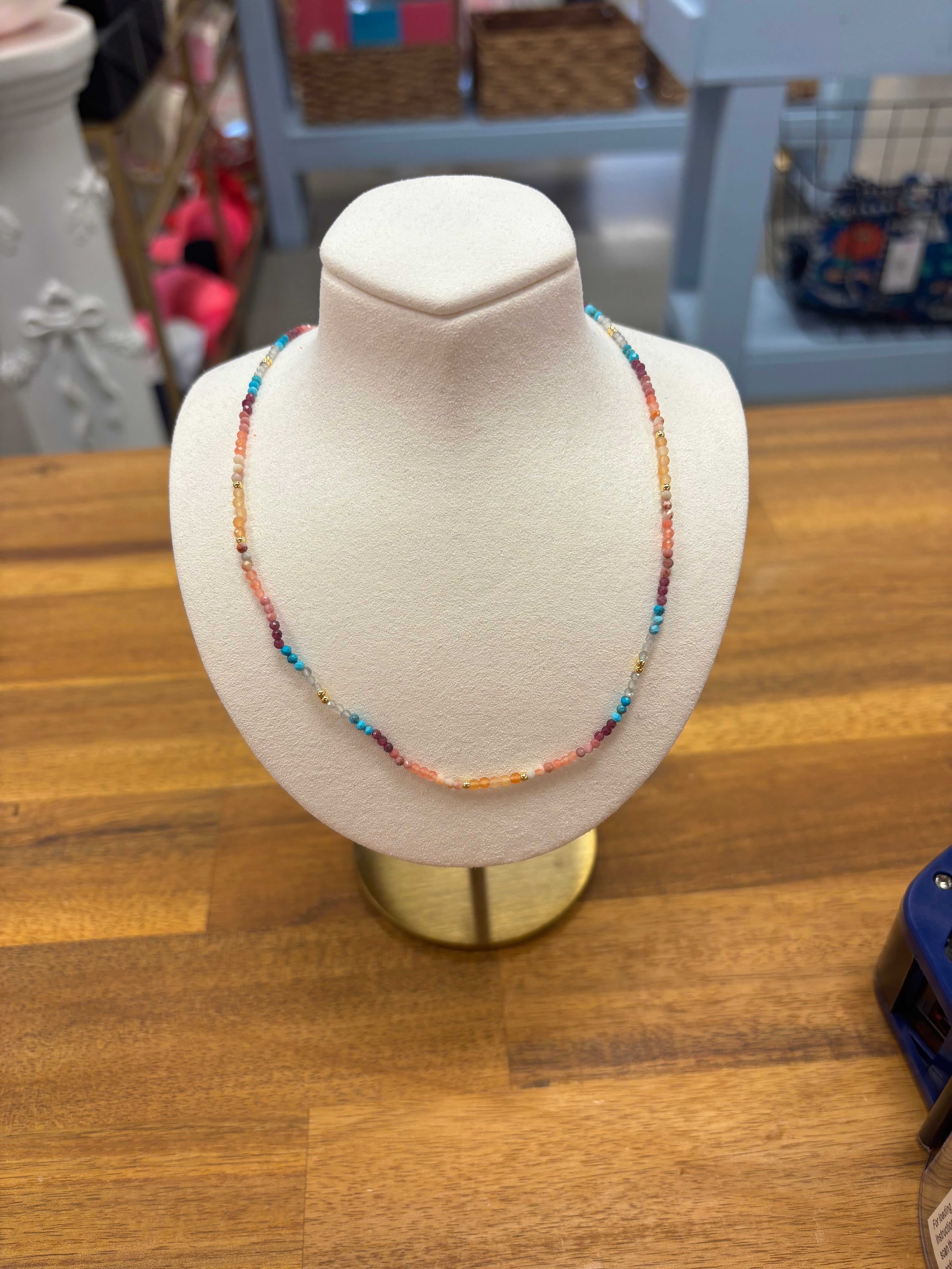 Multi Color Beaded Necklace