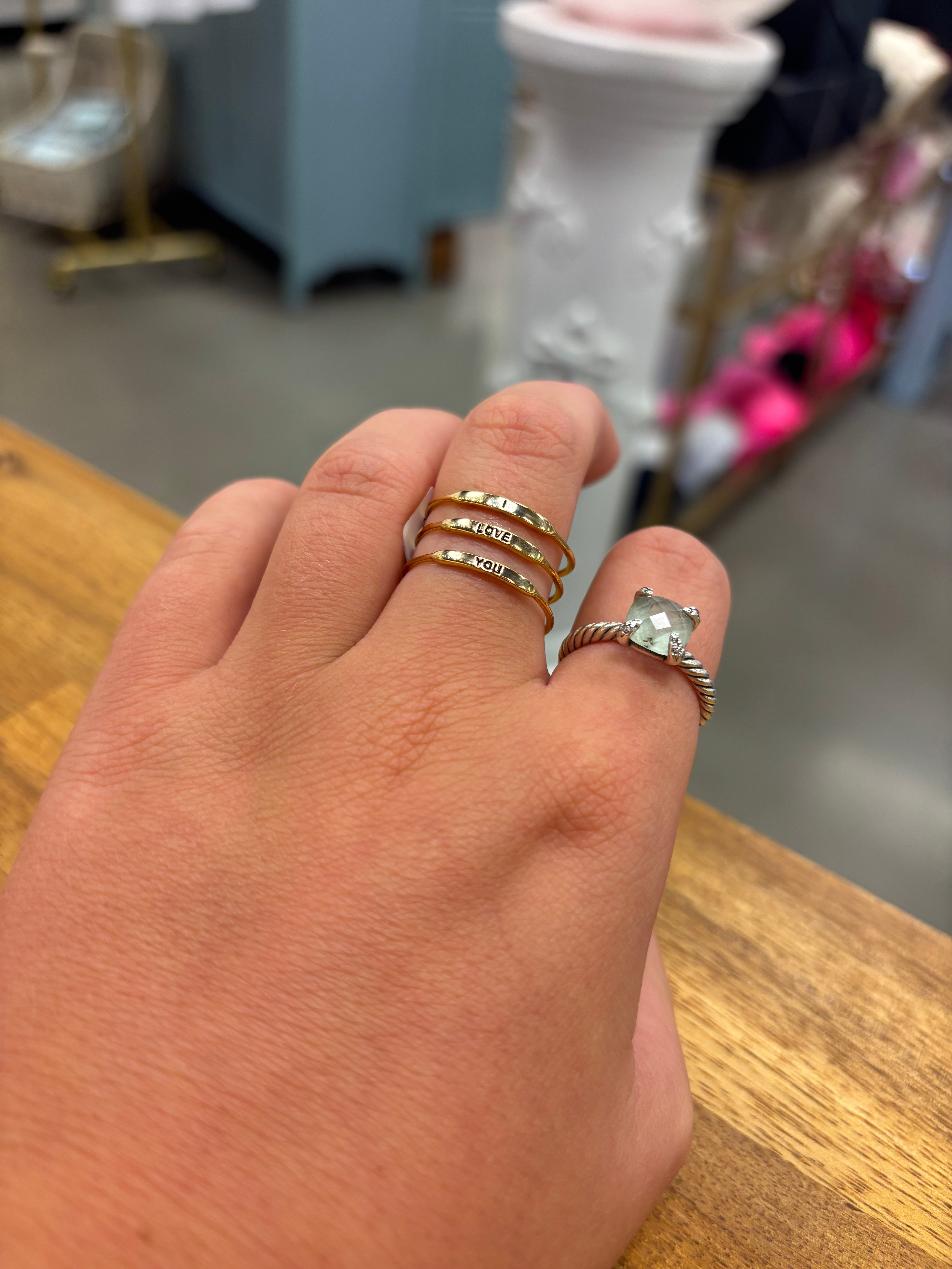 I Love You Engraved Ring