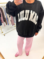 Black & White Polka Dot Sweatshirt Lulu Mac