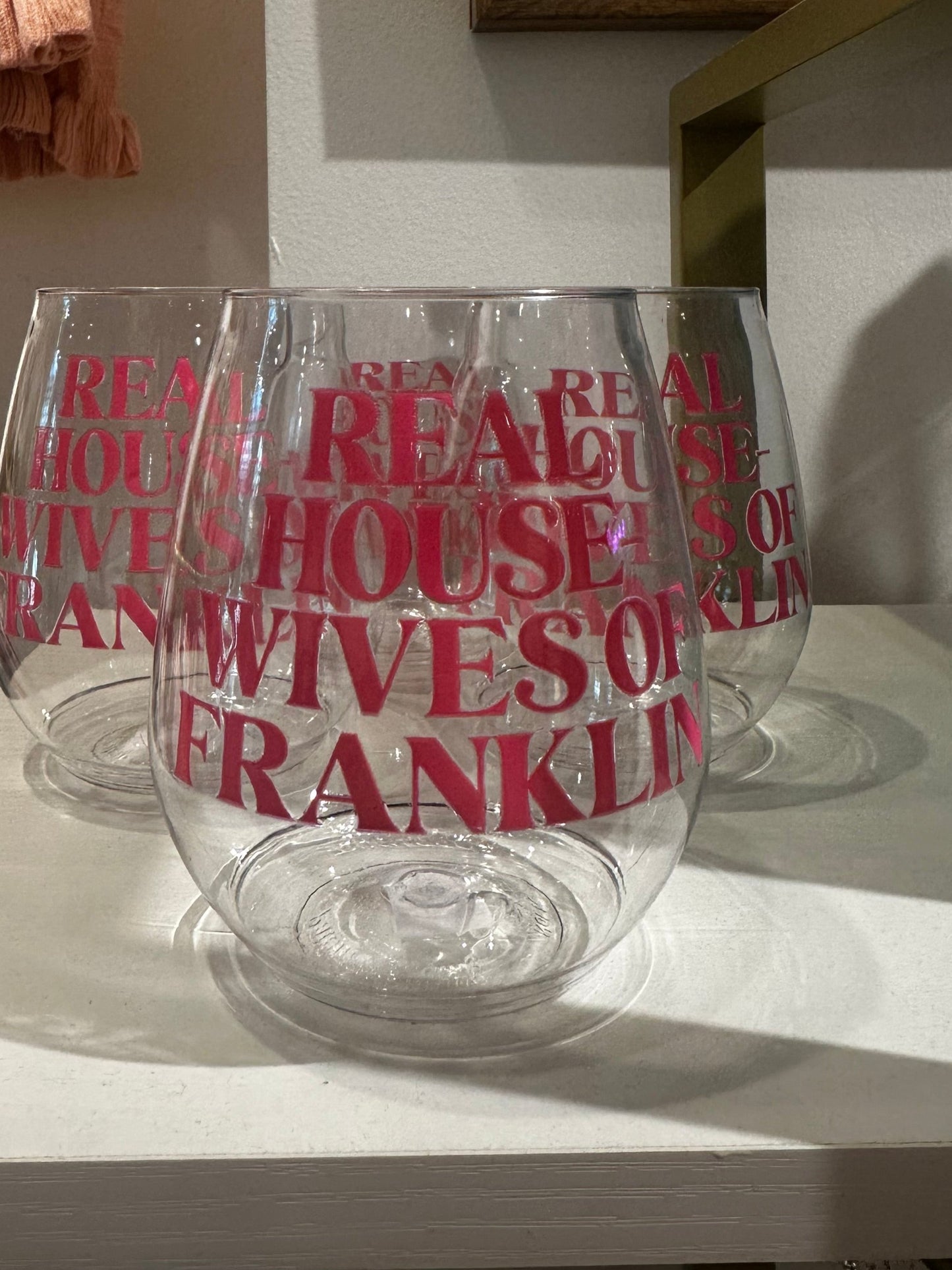 Real Housewives of Franklin Wine Glass