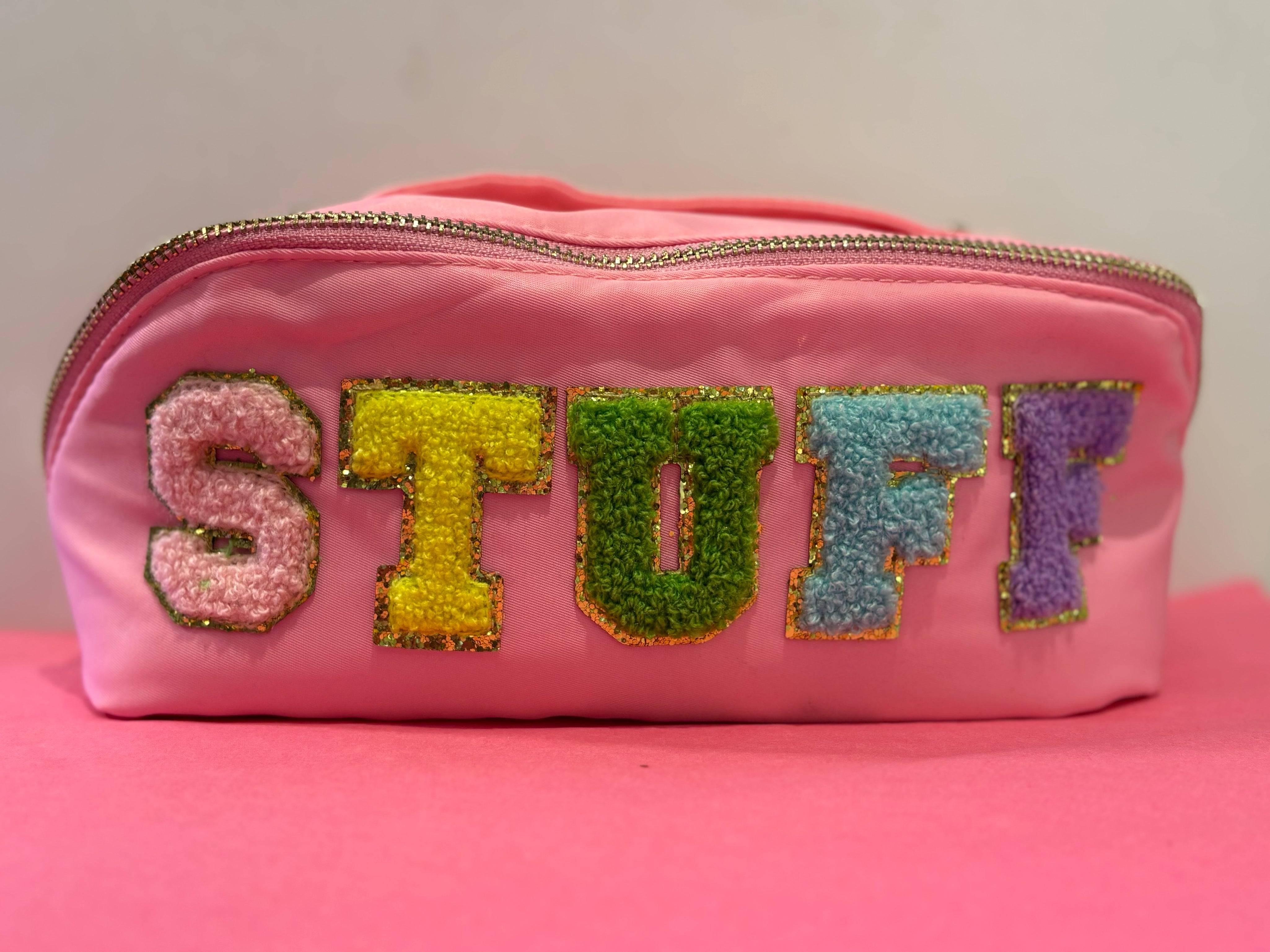 Pink "STUFF" Bag
