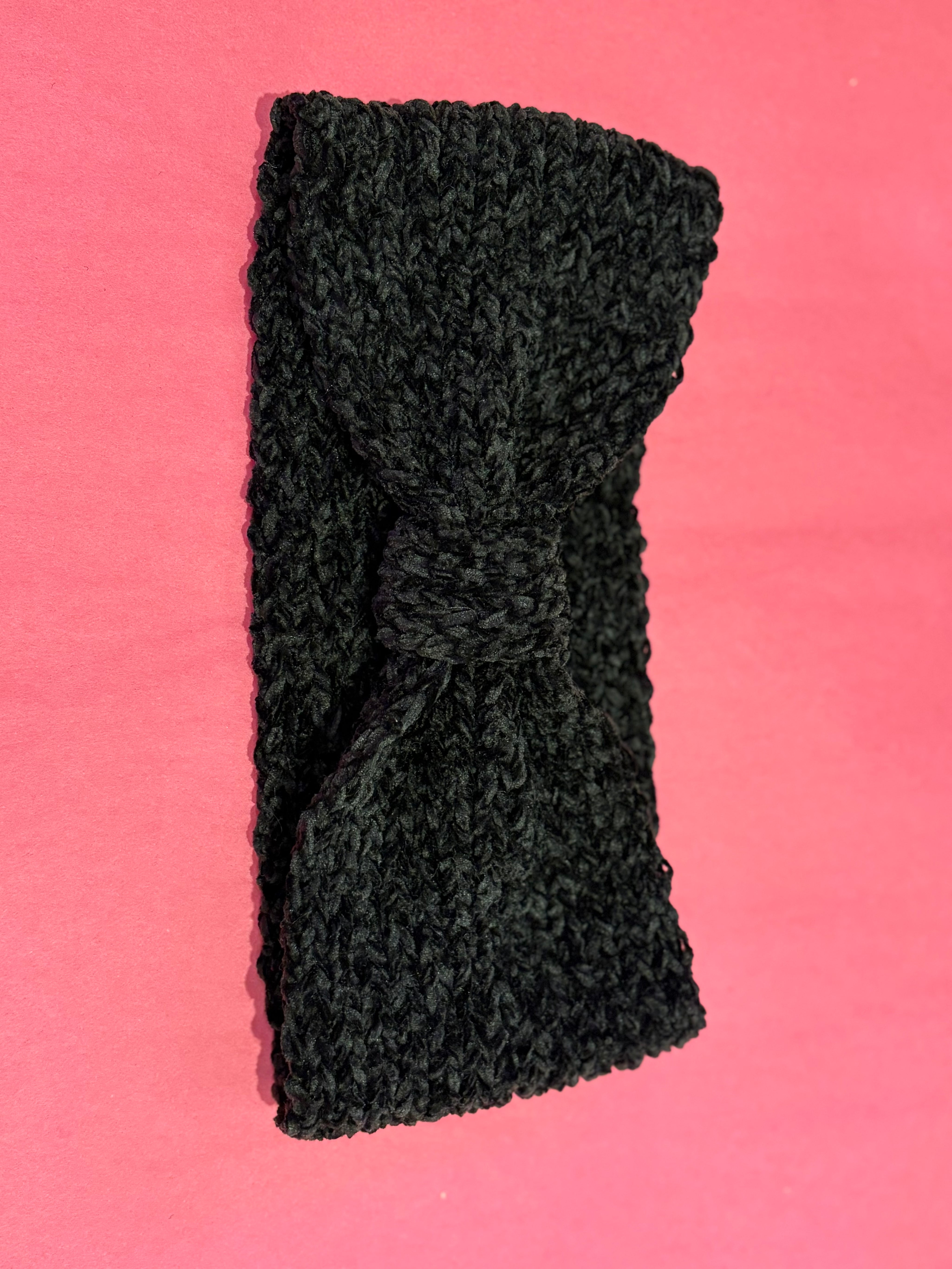 Black Soft Bow Headband