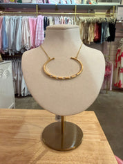 Statement Crescent Pendant Necklace