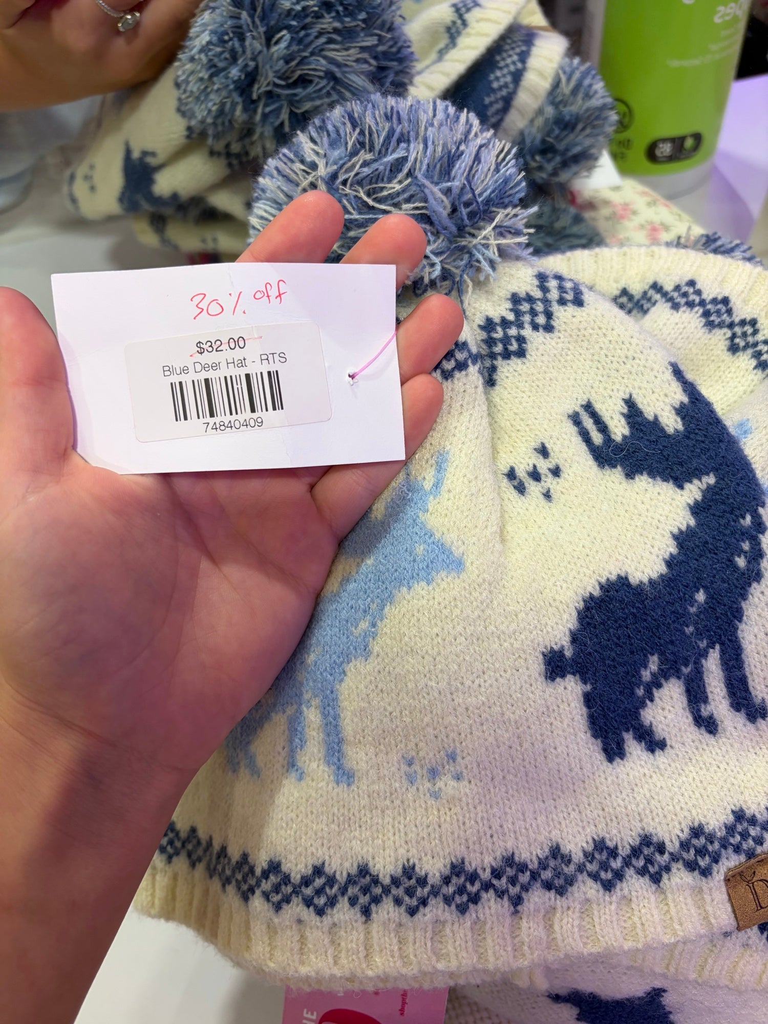 Blue Deer Hat