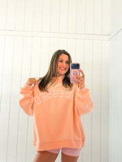 Pink Blessed Mockneck
