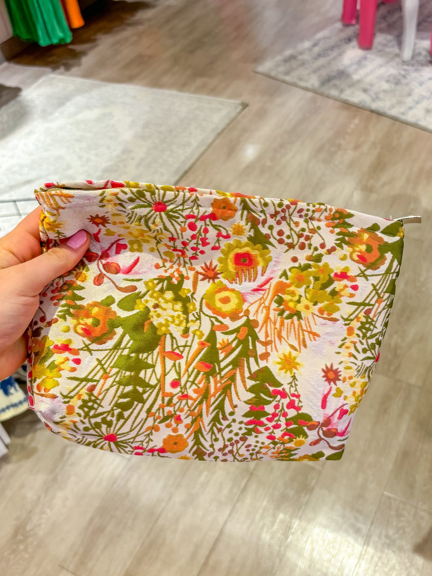 Pink & Greens Flower Bag