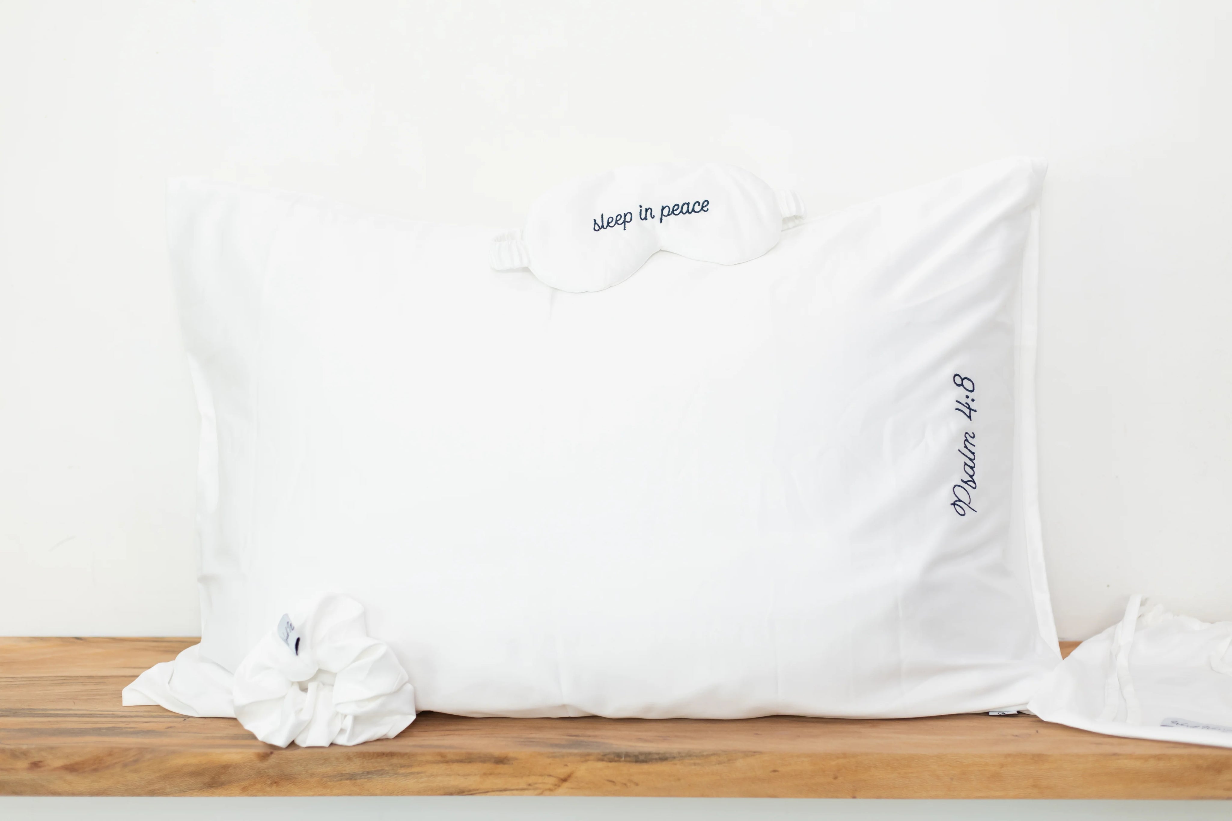 White Embroidered Sleep Gift Set
