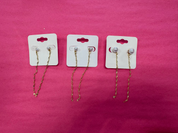 Pearl Chain Duster Earrings