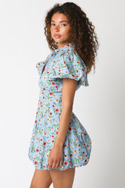 Blue Lidia Floral Dress