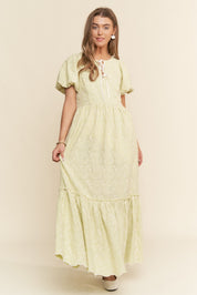 Green Floral Maxi Dress