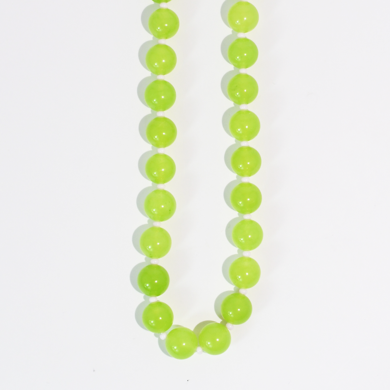 Green Round Bead Necklace
