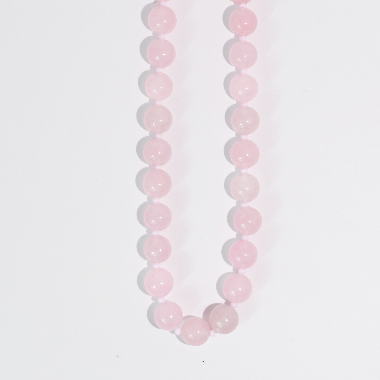 Light Pink Round Bead Necklace