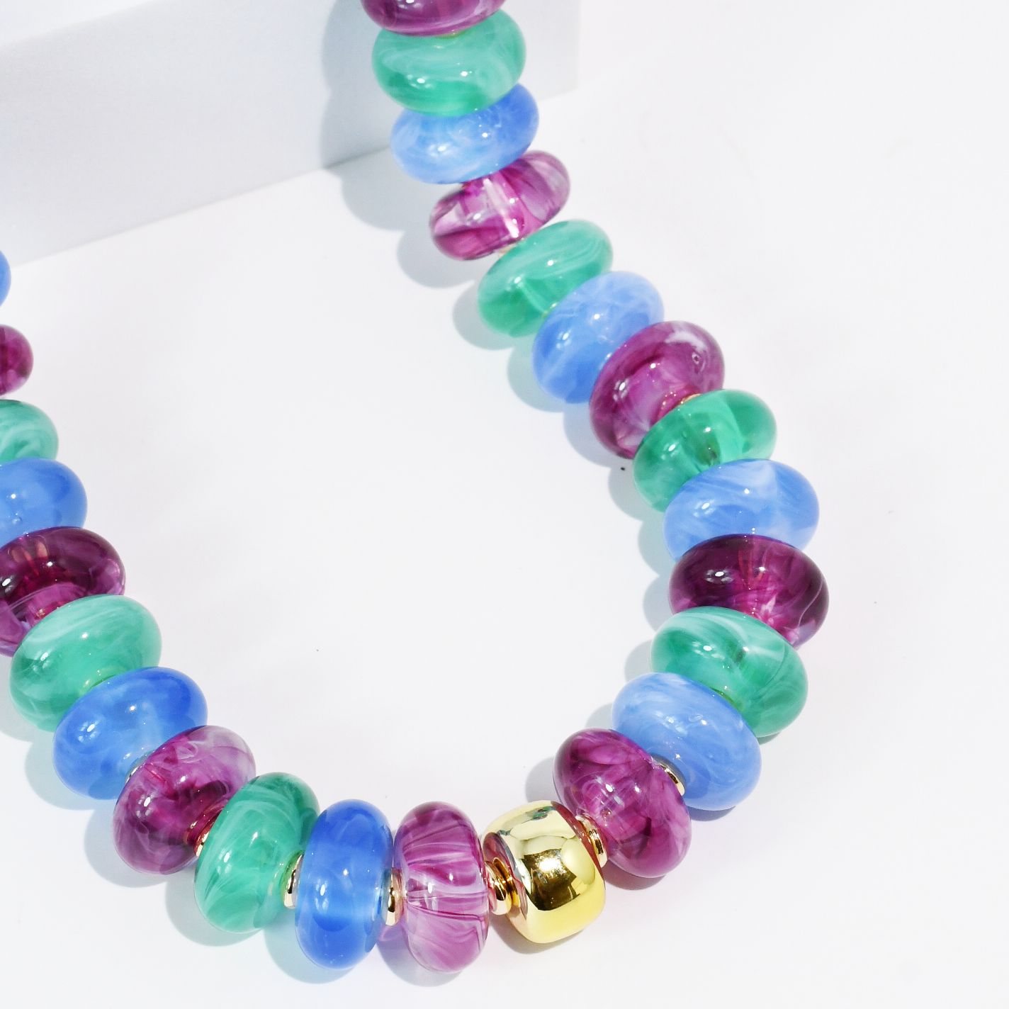 Multi Color Beaded Necklace